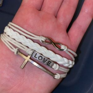 Multiple string design bracelet